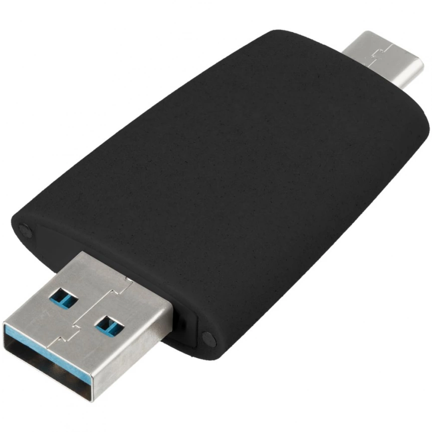 Флешка Pebble Type-C, USB 3.0, черная, 16 Гб фото 3