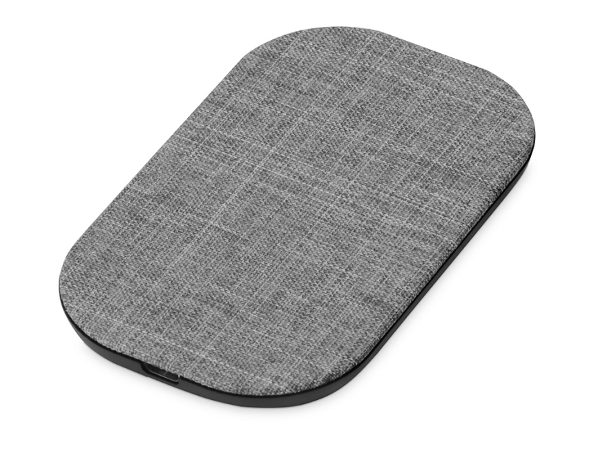 Беспроводное зарядное устройство из rPET Reborn, 10 W, серый фото 1