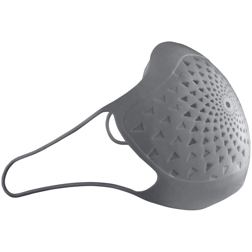 Многоразовая маска с прополисом PropMask, силиконовая, серая фото 2