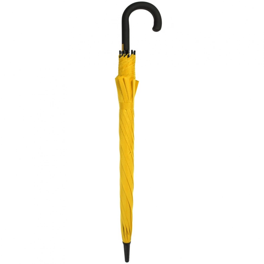 Зонт-трость с цветными спицами Bespoke, желтый фото 4