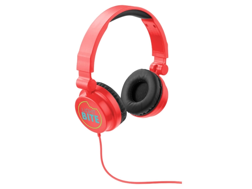 Наушники складные Rally, красный фото 6