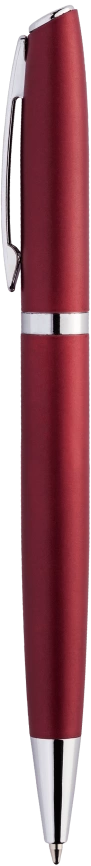 Ручка металличечкая VESTA, тёмно-красная с серебристым фото 5