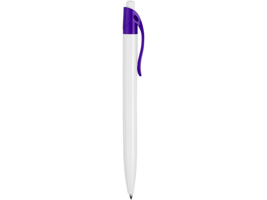 Ручка шариковая Какаду, белая с фиолетовым фото 3