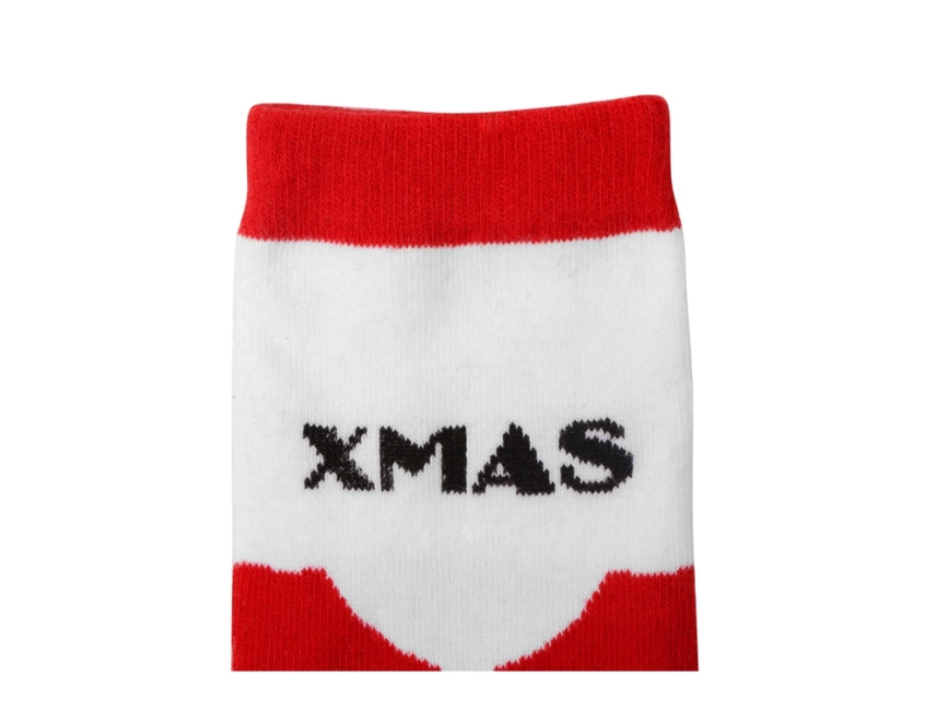 Набор носков с рождественской символикой в мешке женские, 2 пары, красный фото 14
