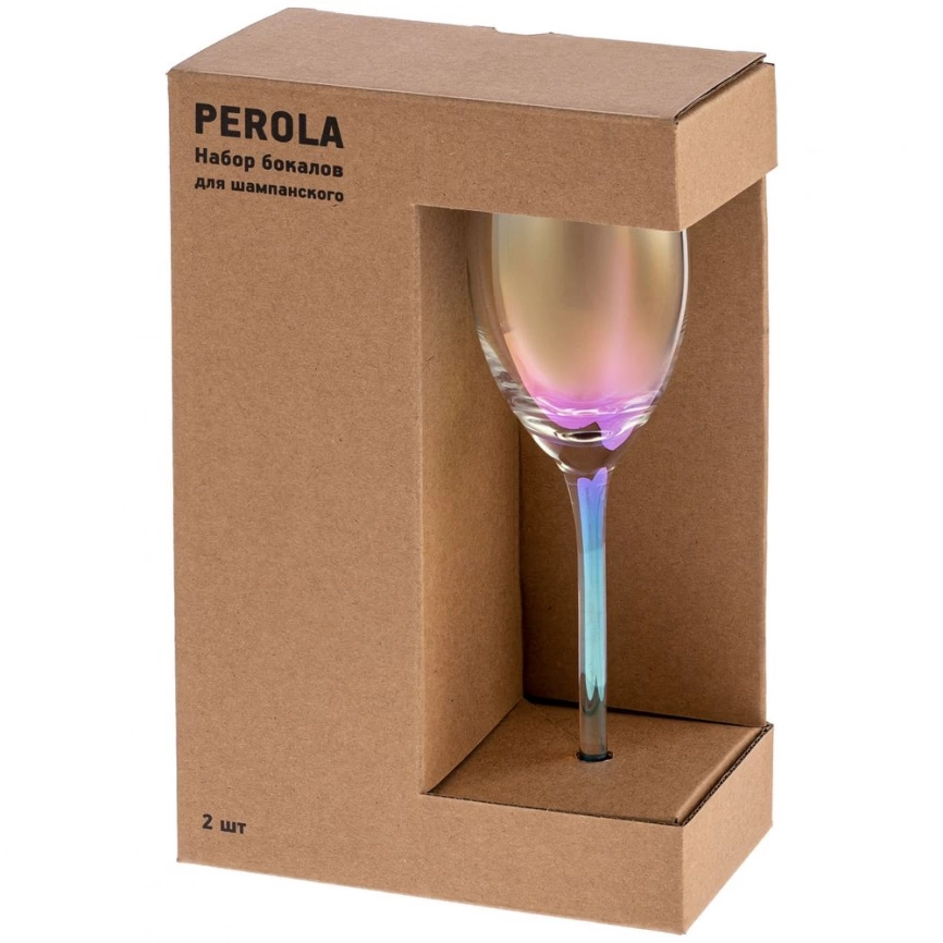 Набор из 2 бокалов для шампанского Perola фото 3