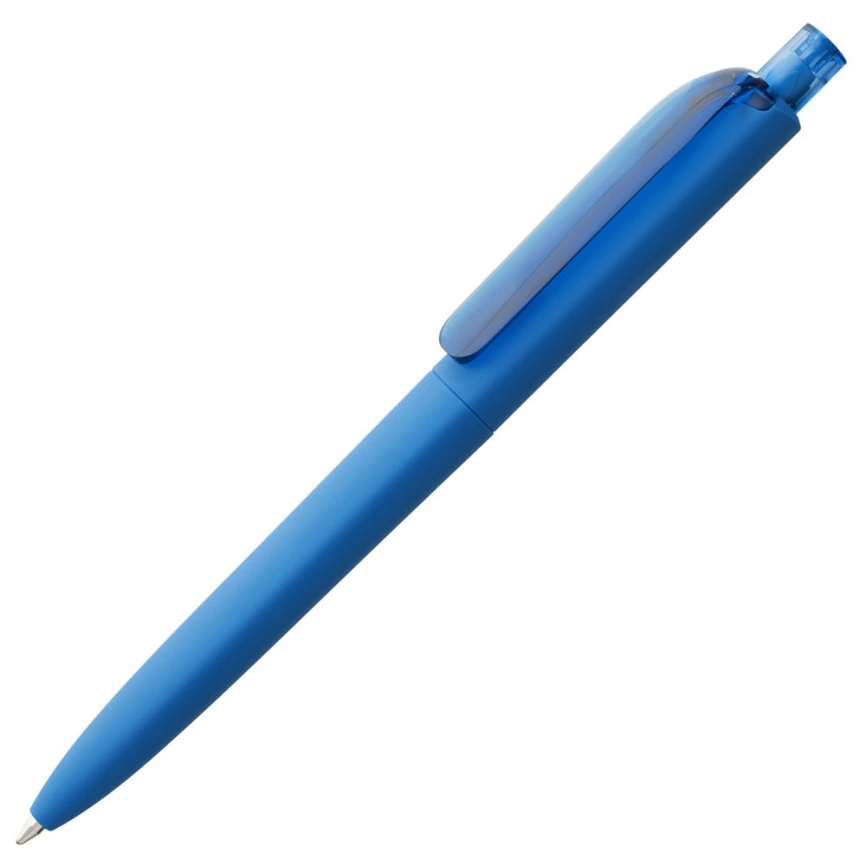 Ручка шариковая Prodir DS8 PRR-T Soft Touch, голубая фото 1