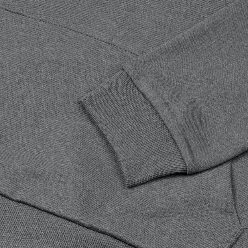 Толстовка с капюшоном унисекс Hoodie, серая (стальная), размер S фото 9