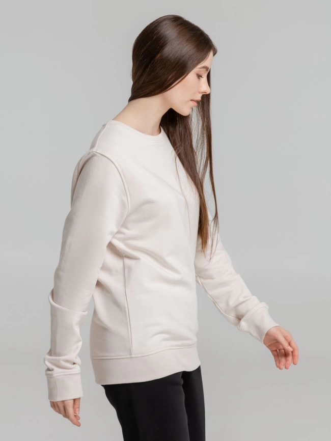 Свитшот унисекс BNC Organic, молочно-белый, размер XXL фото 15