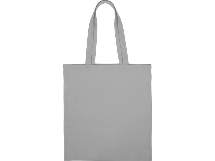Сумка для шопинга Carryme 140 хлопковая, 140 г/м2, серый фото 4