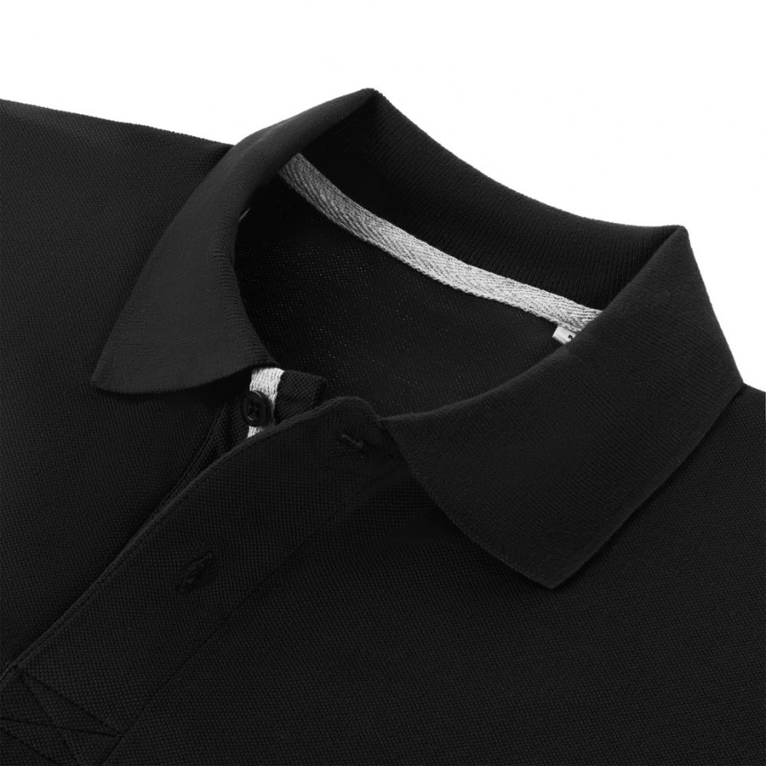 Рубашка поло мужская Virma Premium, черная, размер S фото 3