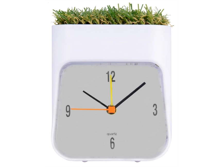 Часы настольные Grass, белый/зеленый фото 2