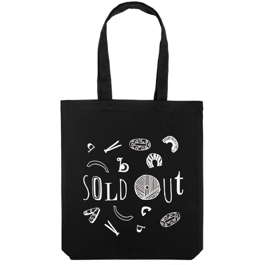 Холщовая сумка Sold Out, черная фото 3