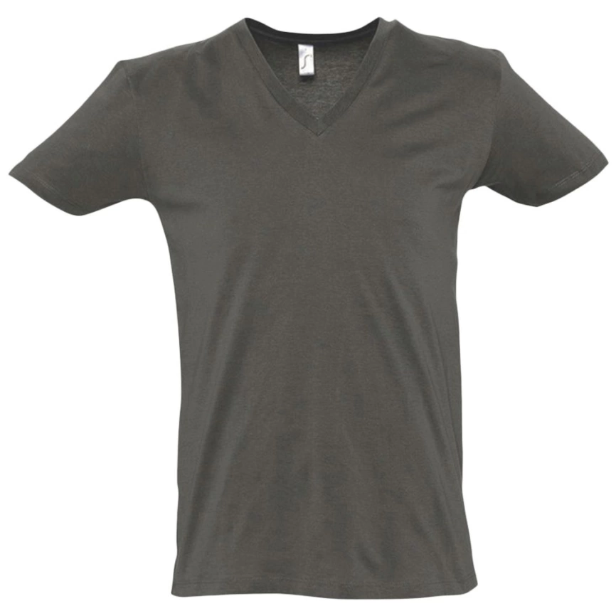 Футболка мужская с глубоким V-обр. вырезом Master 150 темно-серая, размер L фото 1
