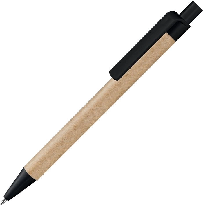 Ручка картонная VIVA NEW, неокрашенная с чёрными деталями фото 1