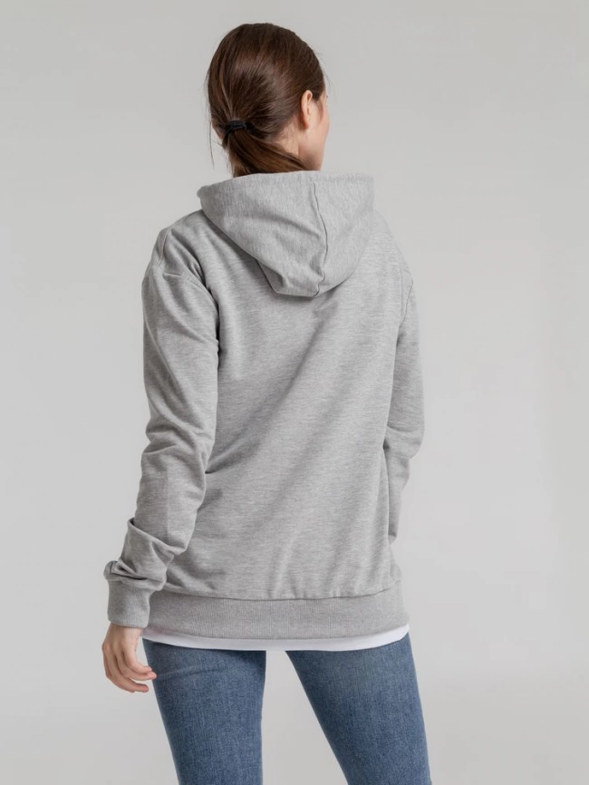 Толстовка с капюшоном Unit Kirenga серый меланж, размер 4XL фото 17