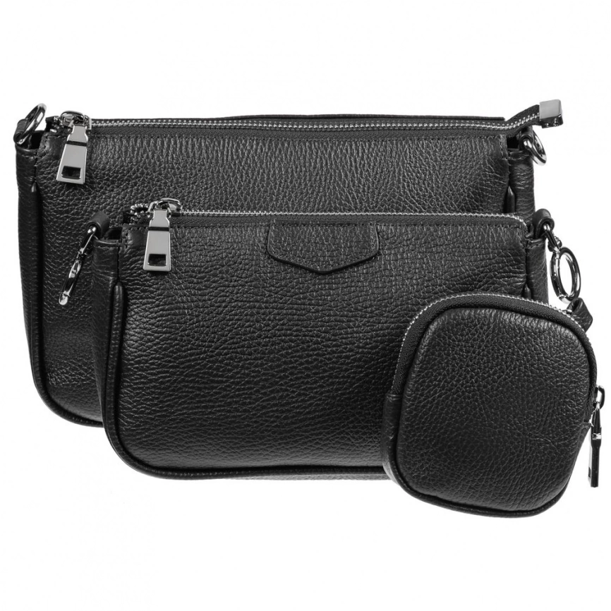 Сумка через плечо Gamma, черная фото 13