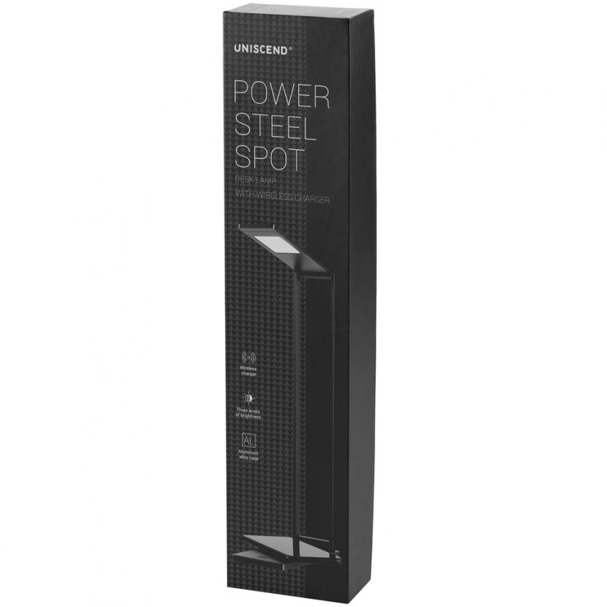 Лампа Power Steel Spot с беспроводной зарядкой, серый металлик фото 2