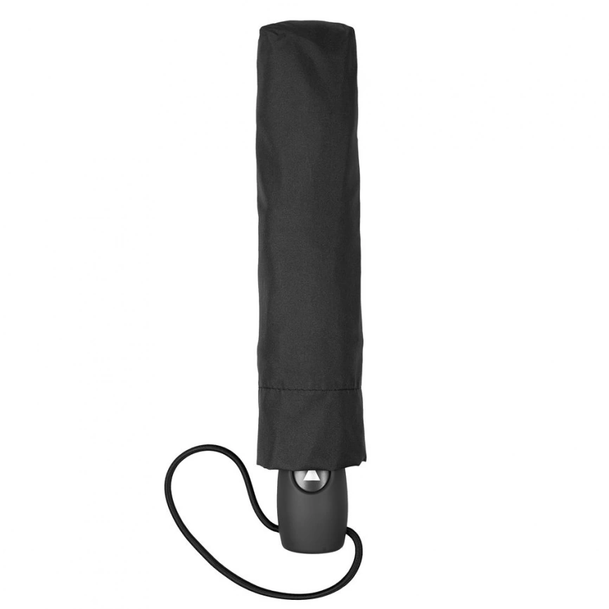 Зонт складной Unit Comfort, черный фото 4