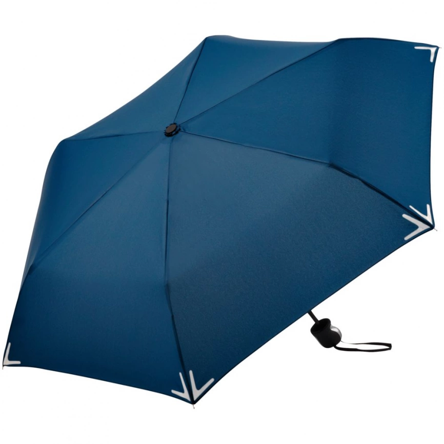 Зонт складной Safebrella, темно-синий фото 1