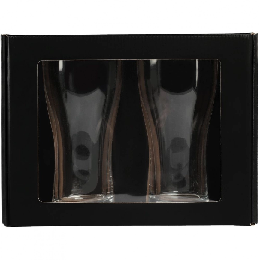 Набор из 2 пивных бокалов Bottoms Up,500 мл., прозрачные фото 2