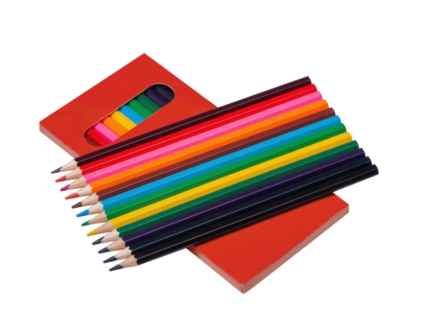 Набор из 12 цветных карандашей Hakuna Matata, красный фото 2
