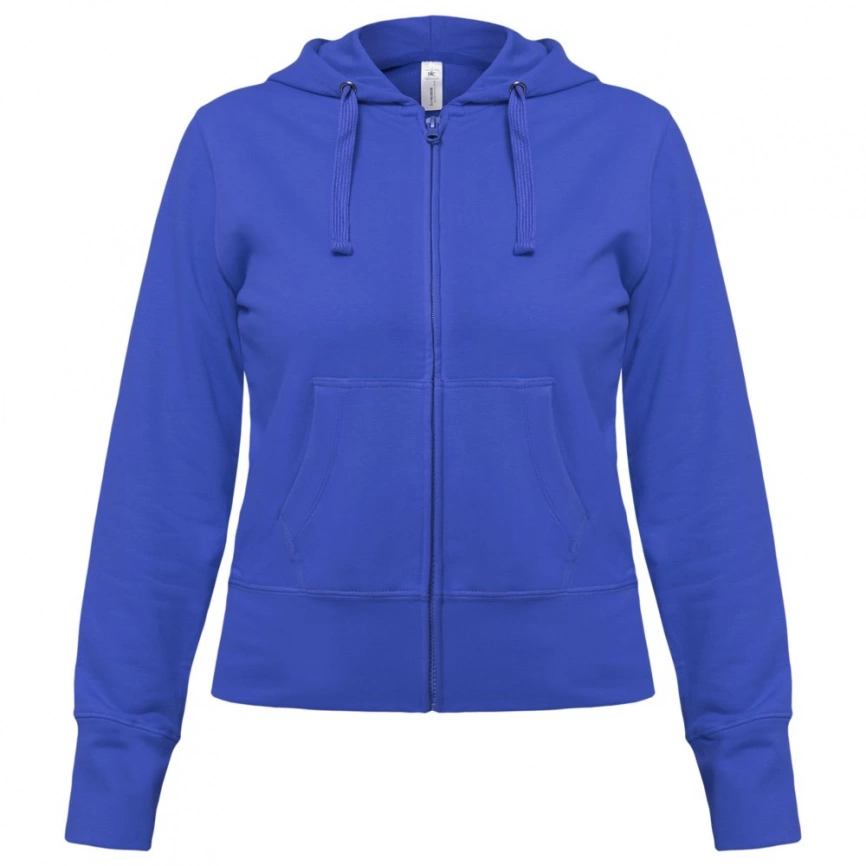 Толстовка женская Hooded Full Zip ярко-синяя, размер XL фото 1