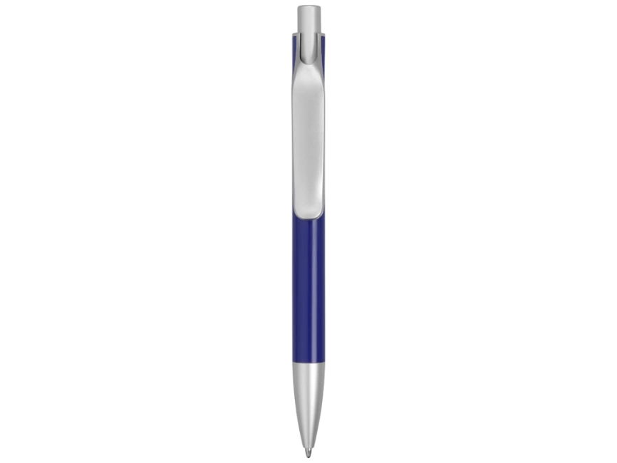 Ручка металлическая шариковая Large, синий/серебристый фото 2