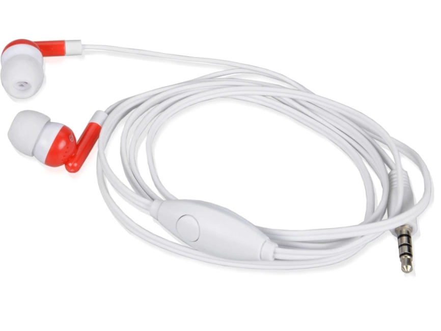 Наушники Марсель с набором переходников, красный фото 3