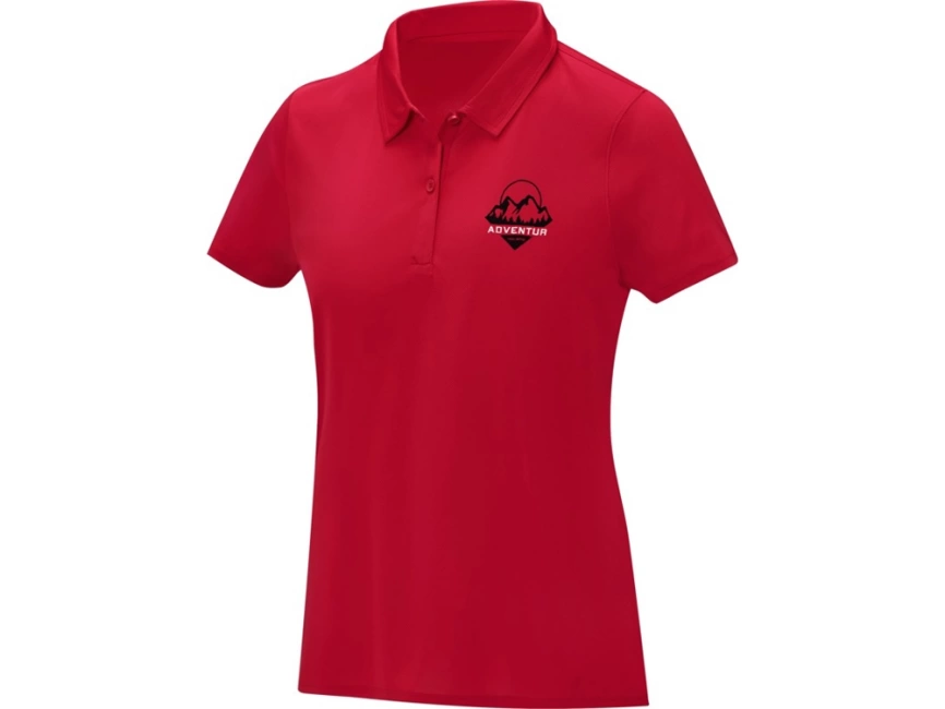 Женская стильная футболка поло с короткими рукавами Deimos, красный фото 8