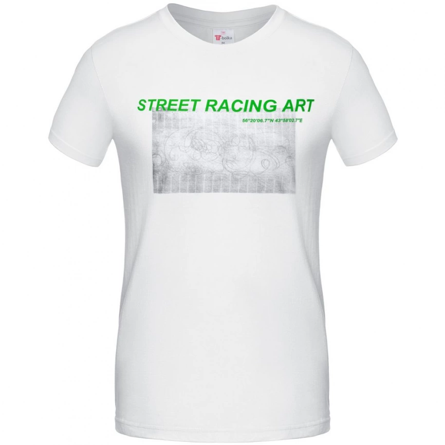 Футболка Street Racing Art, белая, размер XXL фото 1