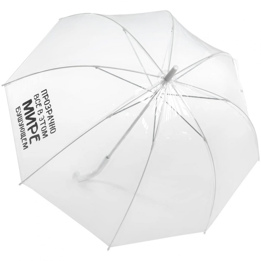 Прозрачный зонт-трость «Прозрачно все» фото 1