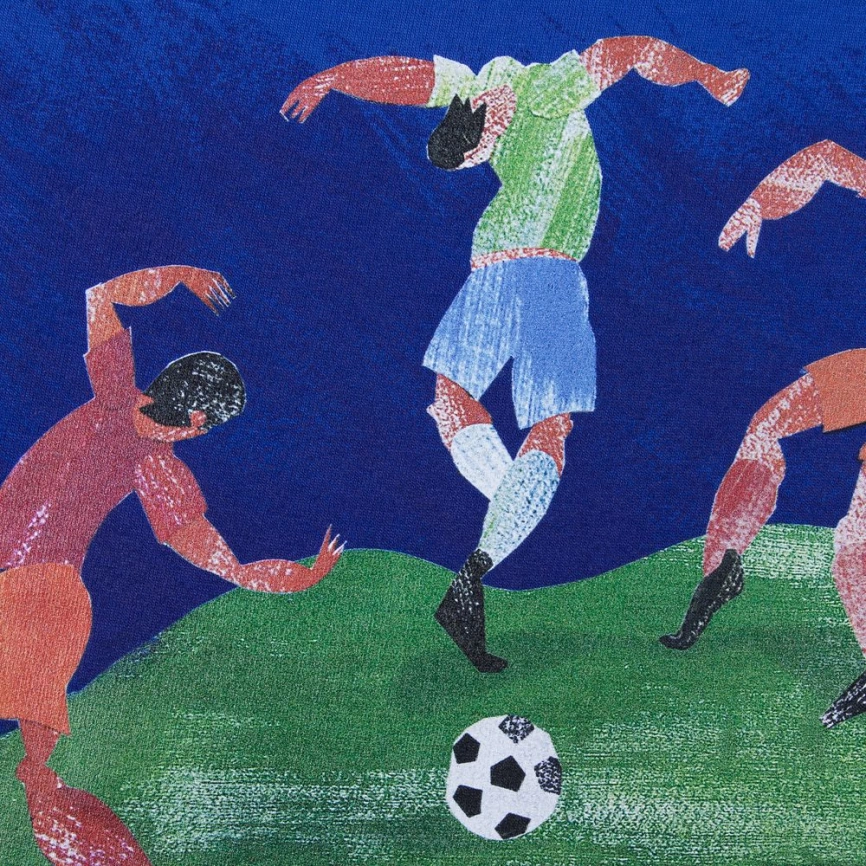 Футболка мужская «Футбол via Матисс» 160, ярко-синяя, размер M фото 3