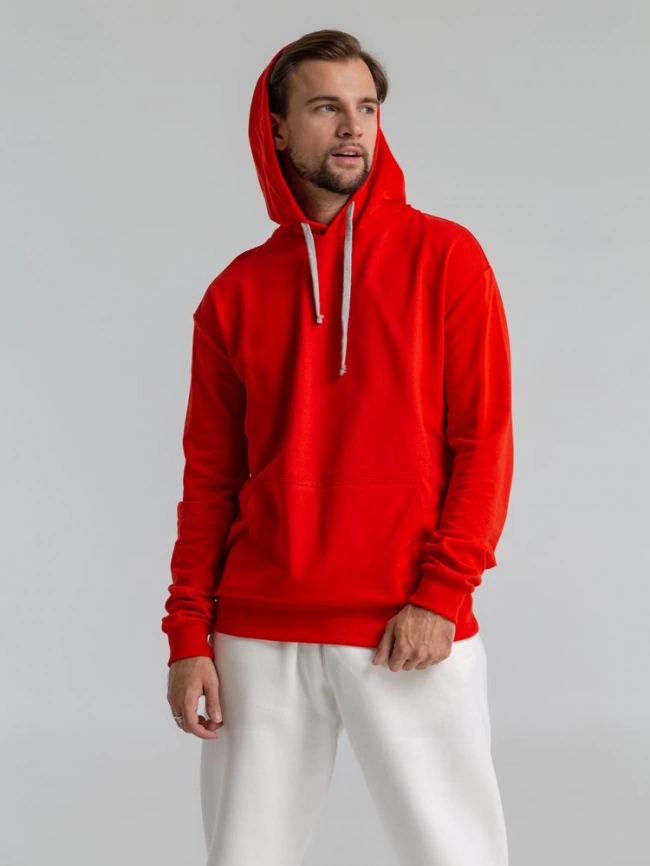 Толстовка с капюшоном Unit Kirenga красная, размер M фото 13