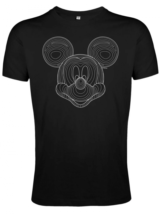Футболка 3D Mickey Mouse, черная, размер S фото 3
