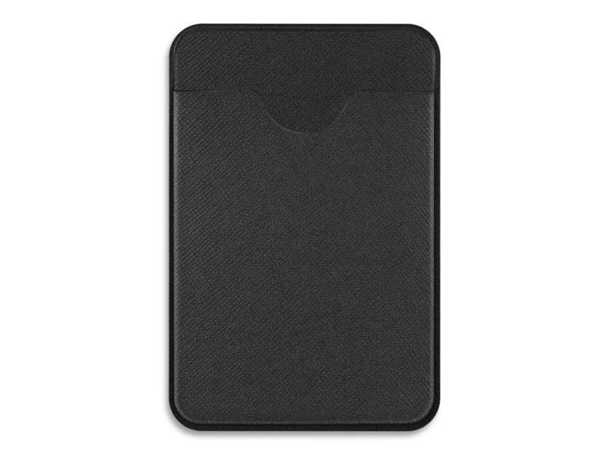 Чехол-картхолдер Favor на клеевой основе на телефон для пластиковых карт и и карт доступа, черный фото 2