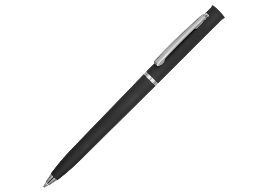 Ручка шариковая Navi soft-touch, черный фото 1