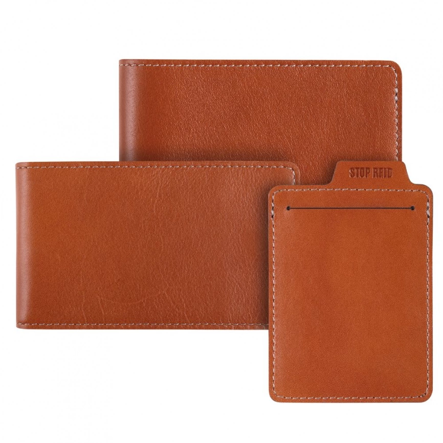 Портмоне Security, коричневое фото 7