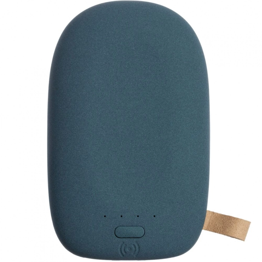 Аккумулятор с беспроводной зарядкой Pebble Wireless 9000 мАч, серо-синий фото 2