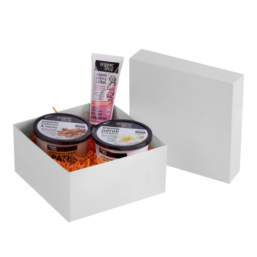 Коробка Satin, малая, белая фото 3