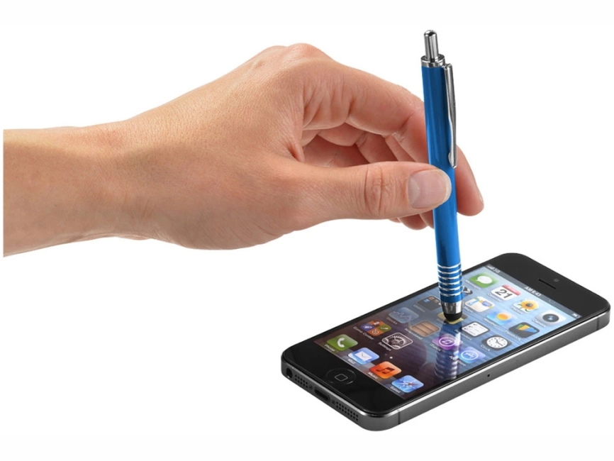 Ручка-стилус шариковая Zoe, ярко-синий фото 2