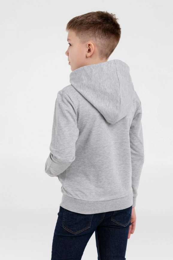 Толстовка с капюшоном детская Kirenga Kids, серый меланж, 6 лет фото 5