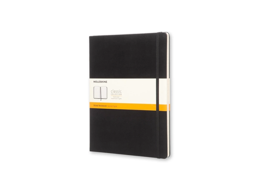 Записная книжка Moleskine Classic (в линейку), Хlarge (19х25 см), черный фото 1