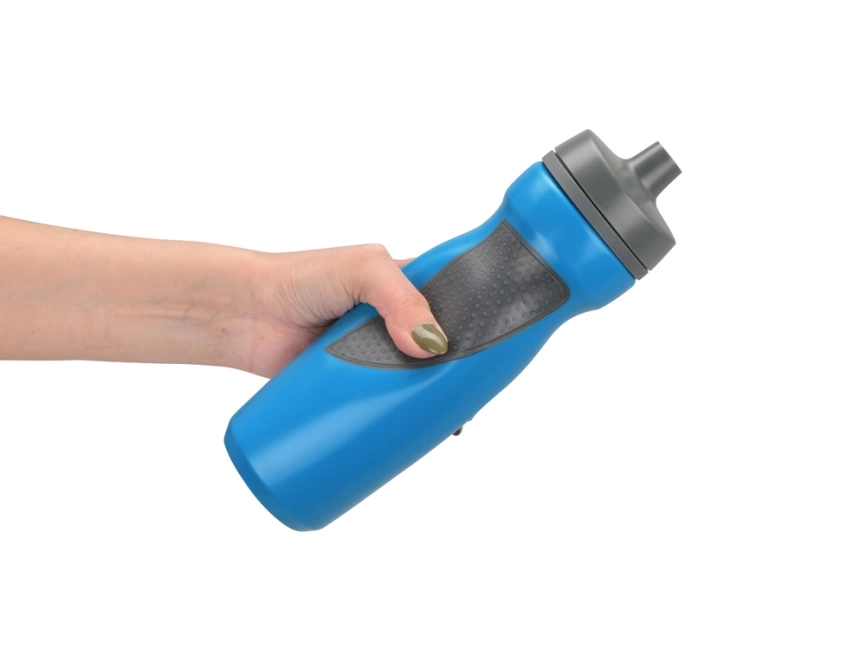 Спортивная бутылка Flex 709 мл, голубой/серый фото 3