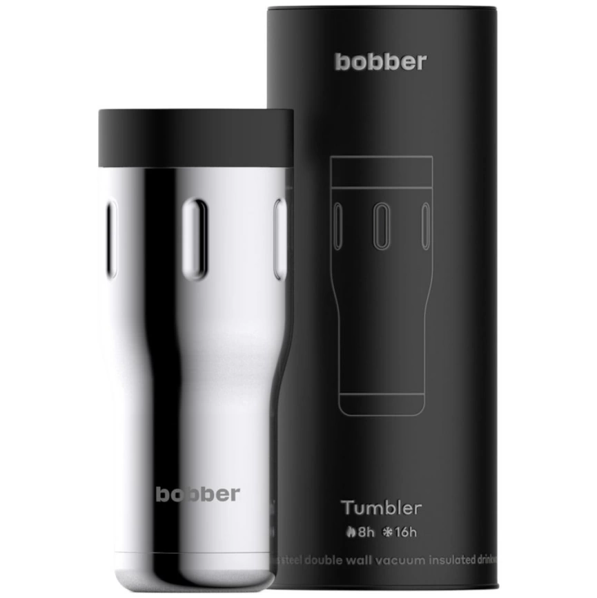 Термостакан Bobber Tumbler 470, вакуумный, стальной зеркальный фото 2