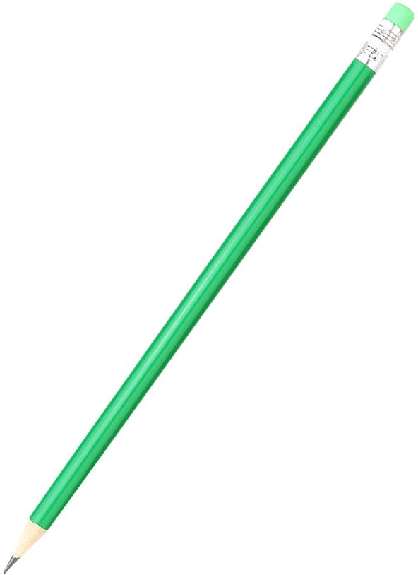 Карандаш Largo с ластиком, зелёный фото 1