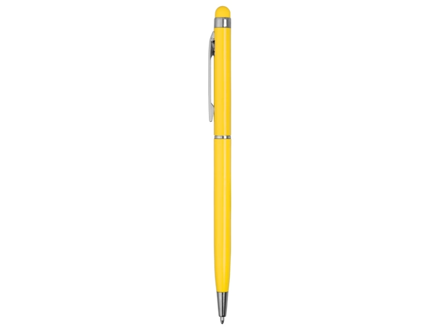 Ручка-стилус металлическая шариковая Jucy, желтый фото 3