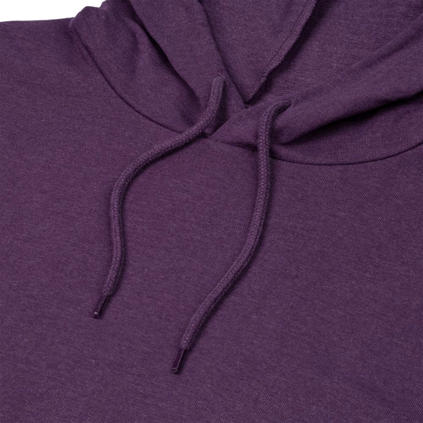 Толстовка с капюшоном унисекс Hoodie, фиолетовый меланж, размер S фото 8