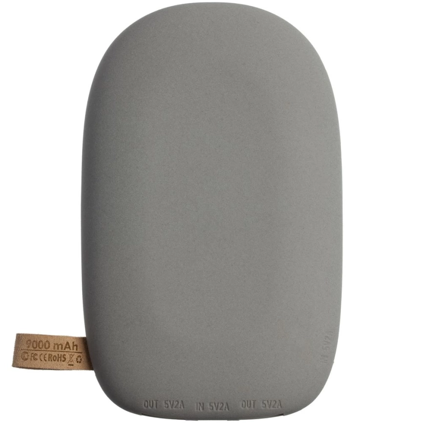 Аккумулятор с беспроводной зарядкой Pebble Wireless 9000 мАч, серый фото 3