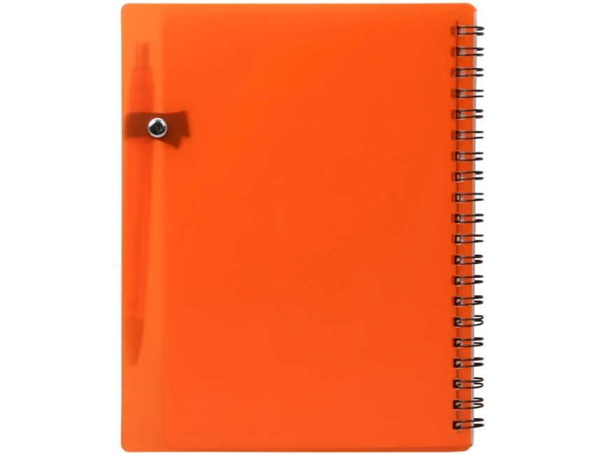 Блокнот Контакт с ручкой, оранжевый фото 6
