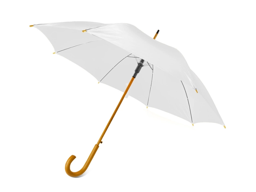 Зонт-трость Радуга, белый фото 1